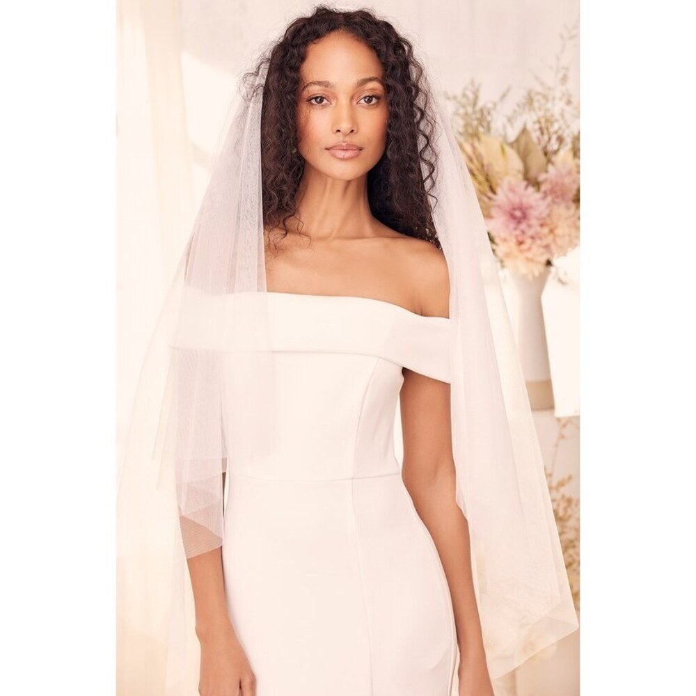 Lulus Forever Promise White Tulle Veil